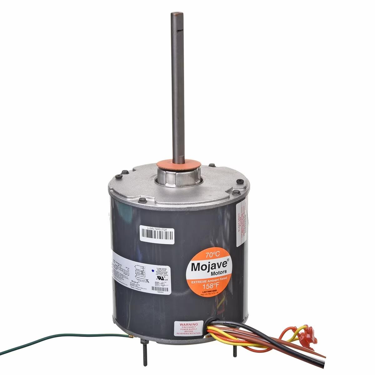 Rheem Condenser Motor - 3/4 HP, 1 Phase, 1 Speed, 208/230V, 1075 RPM - 1868H