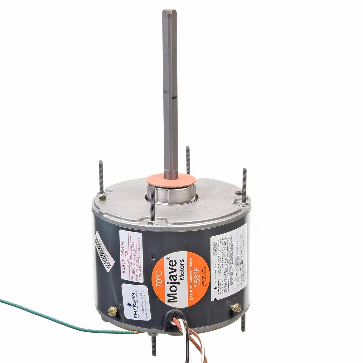 Rheem Condenser Motor - 1/8 HP, 1 Phase, 1 Speed, 208/230V, 825 RPM - 1872H