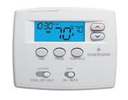 Emerson Thermostat - 2H/1C Heat Pump, No Autochangeover, 5/1/1 Programming - 1F82-0261