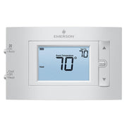 Emerson Thermostat - 1H/1C Conventional, 1H/1C Heat Pump, No Autochangeover, No Programming - 1F83C-11NP