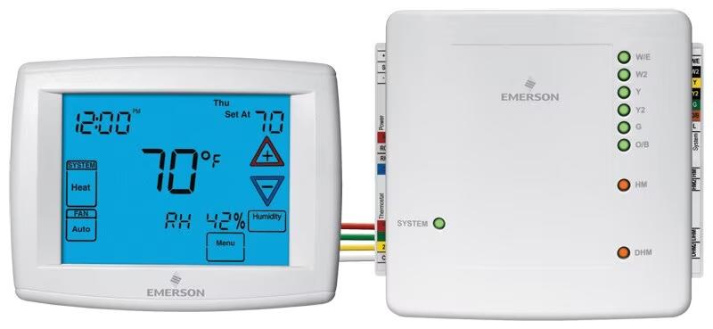 Emerson Thermostat - 2H/2C Conventional, 4H/2C Heat Pump, Autochangeover, 7, 5/1/1 Programming (6 Pack) - 1F98EZ-1441