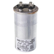 Protech Single Round Capacitor - 40 uF, 440 VAC, 2.090 x 4.920 (max.) in. - 43-101666-25