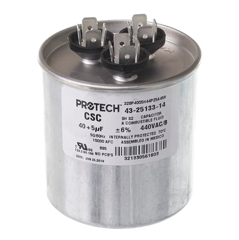 Rheem Capacitor - 40/5/440 Dual Round - 43-25133-14