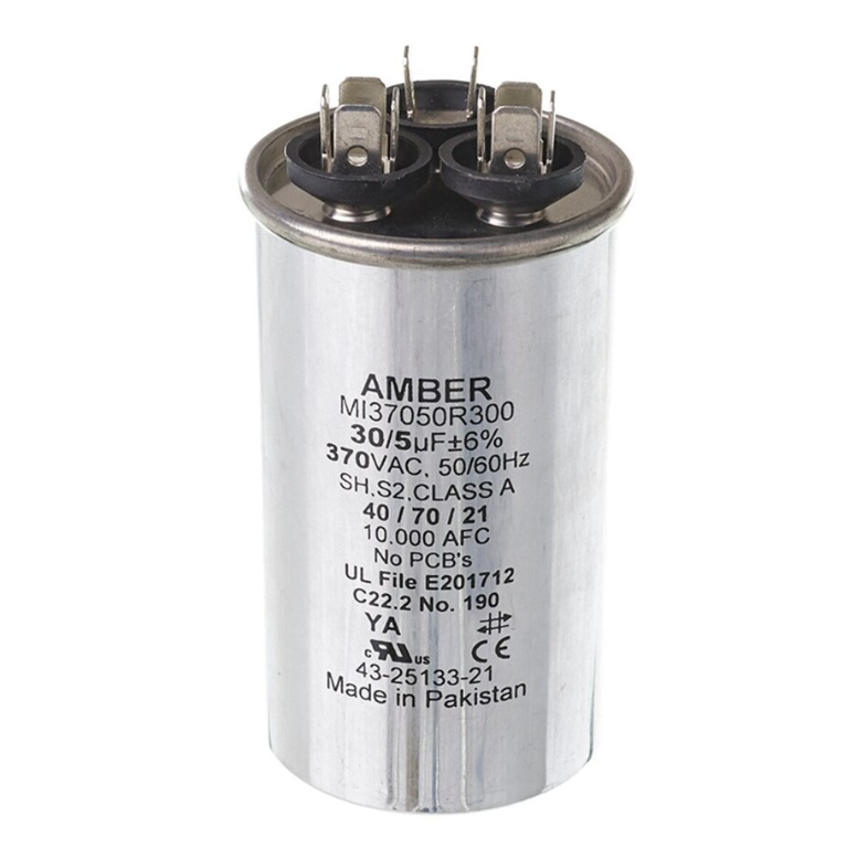 Rheem Capacitor - 30/5/370 Dual Round - 43-25133-21