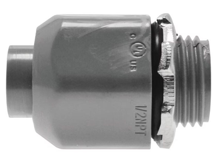 Liquid-Tight Conduit Fitting - 1/2 " Straight (Quick Twist) 25 Pack