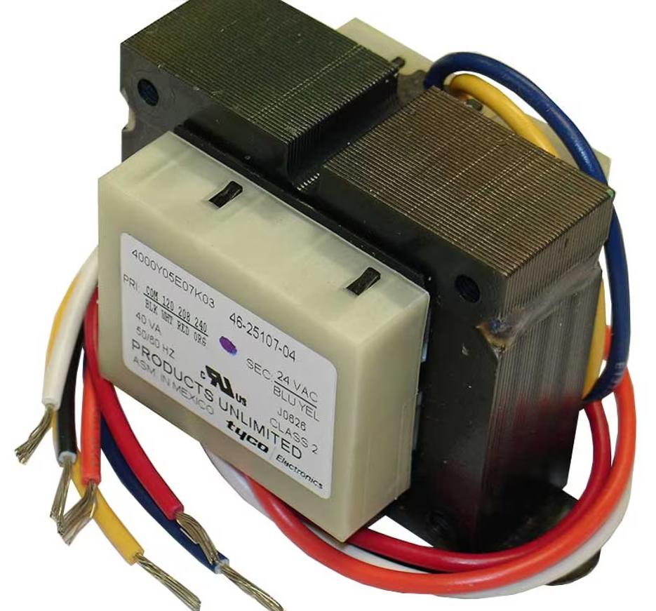 Rheem Transformer - 40 VA, 120/208/230/24V, Channel 2 Hole Mount - 46-25107-04