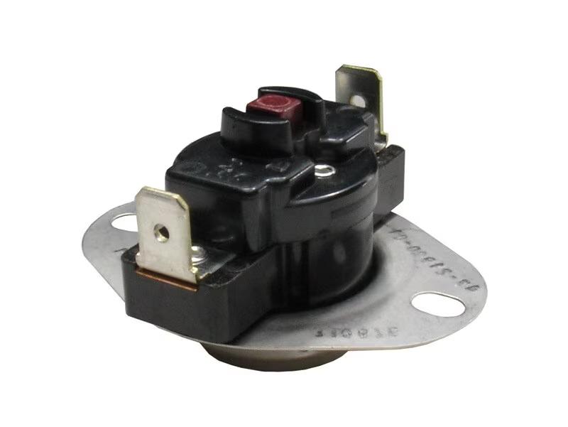 Rheem Limit Switch - Normally Closed, Close at (-31 Auto)F, Open at 180F, Manual Reset, 230VAC - 47-21900-06