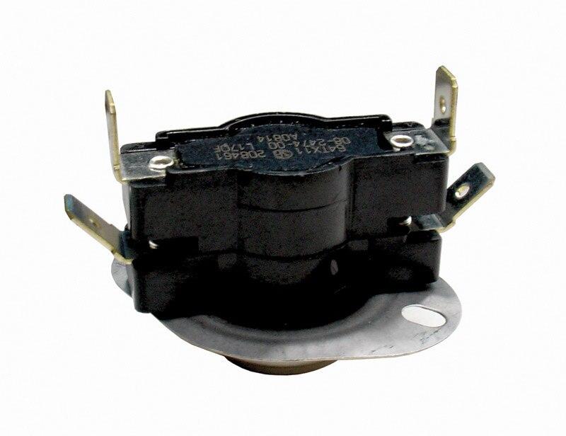 Rheem Limit Switch - Normally Closed, Close at 140F, Open at 170F, Auto Reset, 230VAC - 47-25261-13