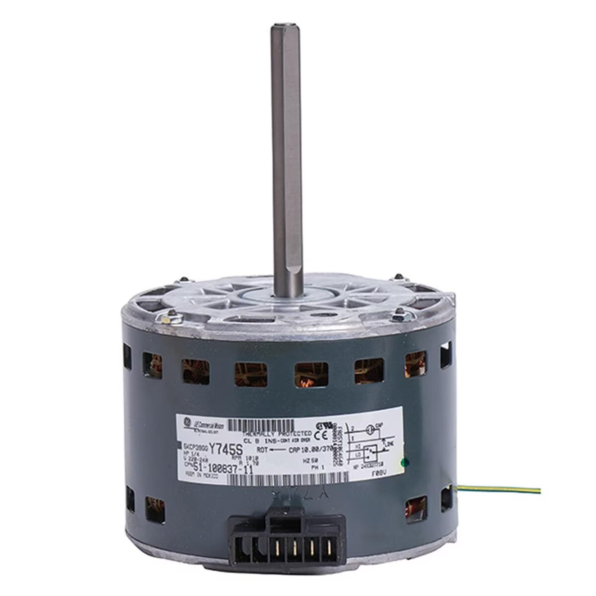Rheem Blower Motor - 1/4 HP, 1 Phase, 2 Speed, 220V, 900 RPM - 51-100837-11