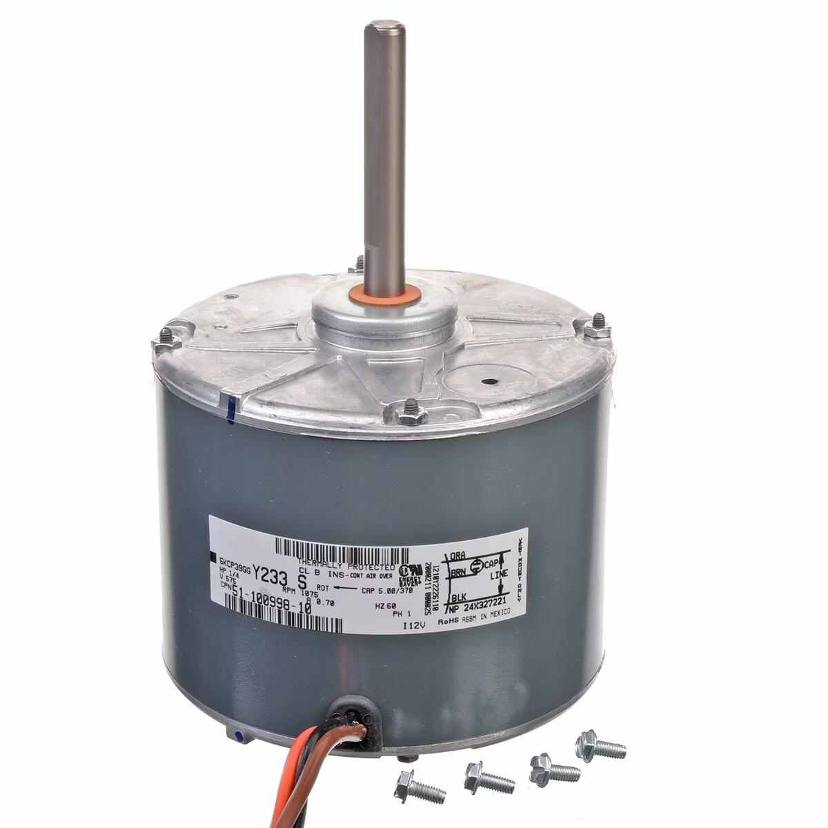 Rheem Condenser Motor - 1/4 HP, 1 Phase, 1 Speed, 575V, 1075 RPM - 51-100998-10