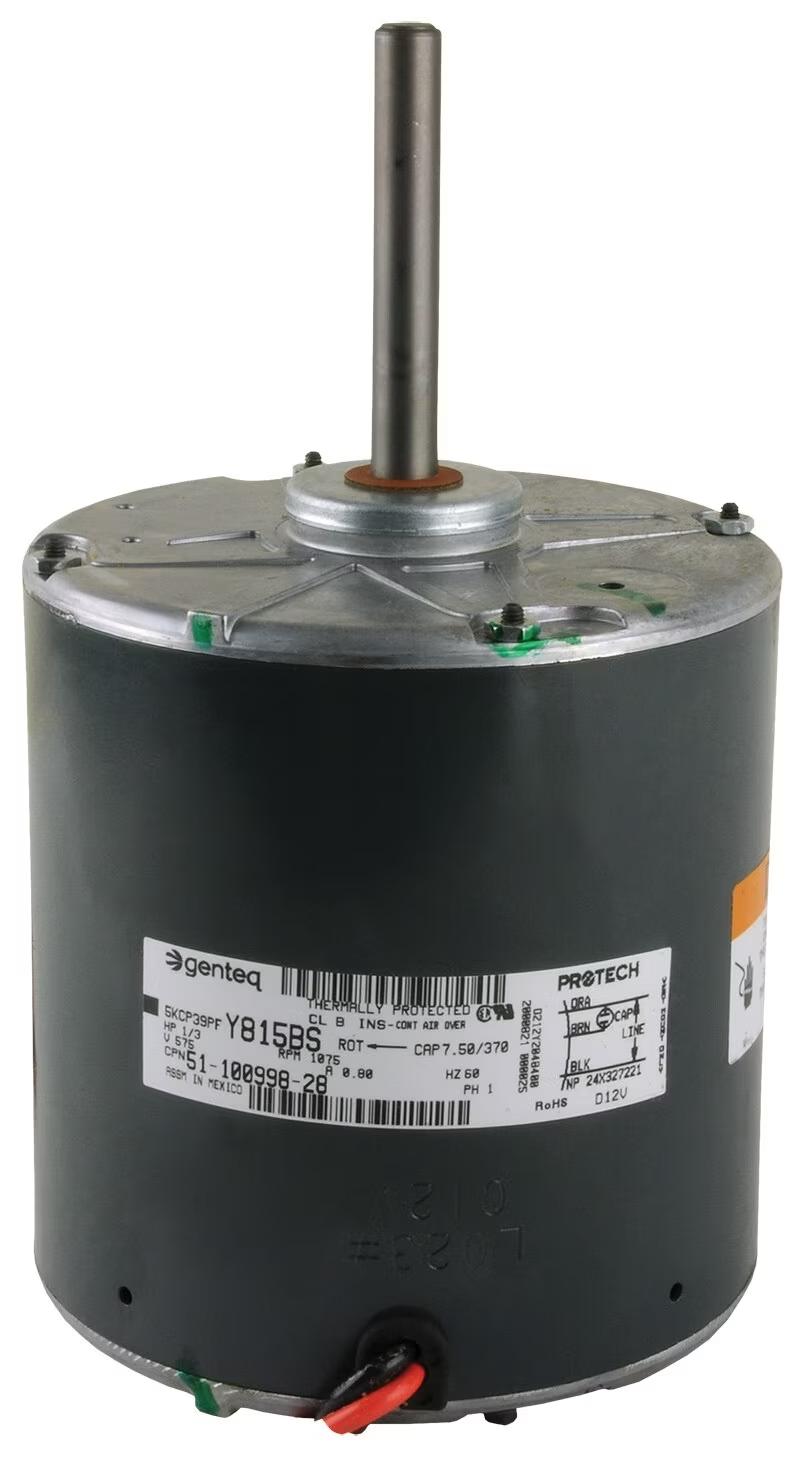 Rheem Condenser Motor - 1/3 HP, 1 Phase, 1 Speed, 575V, 1075 RPM - 51-100998-28