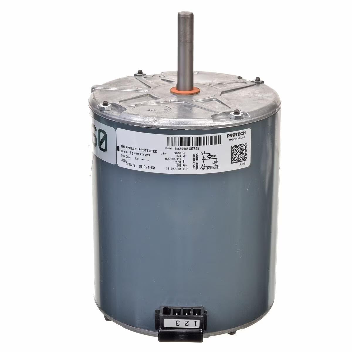 Rheem Condenser Motor - 3/4 hp 380-415-460/1/50-60 (1125 rpm/1 speed) - 51-101774-60