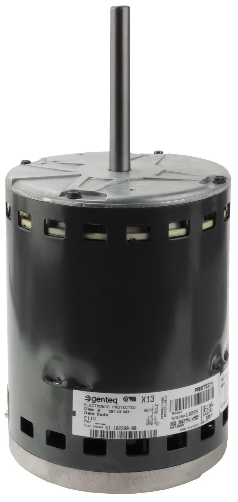 Endura Pro (X-13) Blower Motor, 1 HP, 1 Phase, 120V, Variable Speed - 51-102280-08