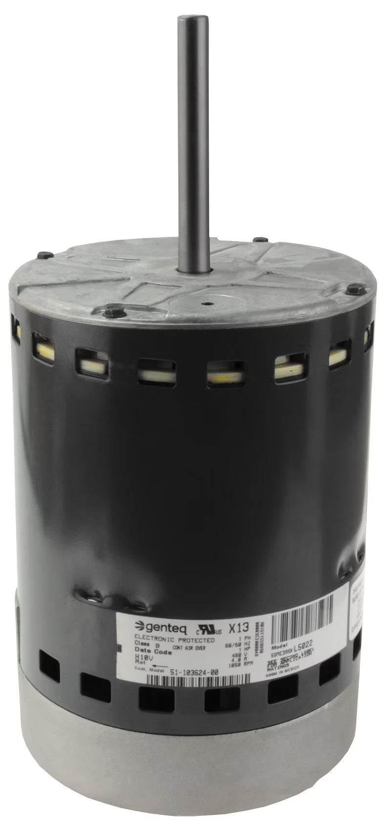 Endura Pro (X-13) Blower Motor, 1 HP, 1 Phase, 460V, Variable Speed - 51-103624-01