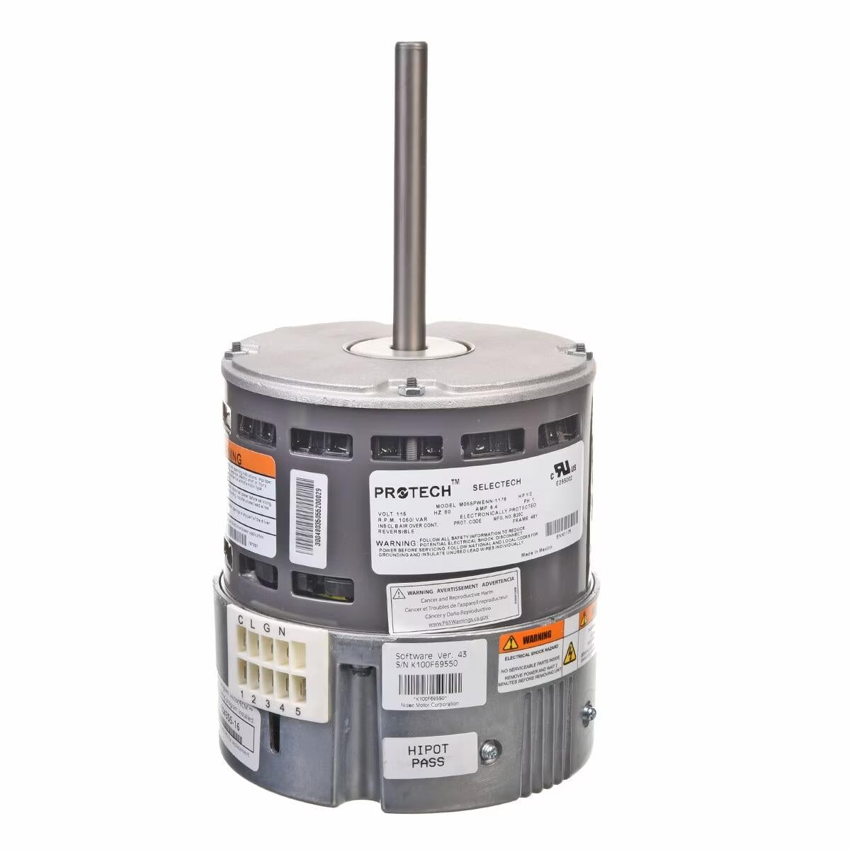 SelecTech Blower Motor, 1/2 HP, 1 Phase, 120V, Variable Speed - 51-104355-16