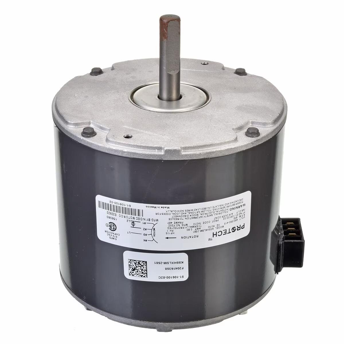 Rheem Condenser Motor - 1/5 hp 460/1/50-60 (825 rpm/1 speed) - 51-106100-02