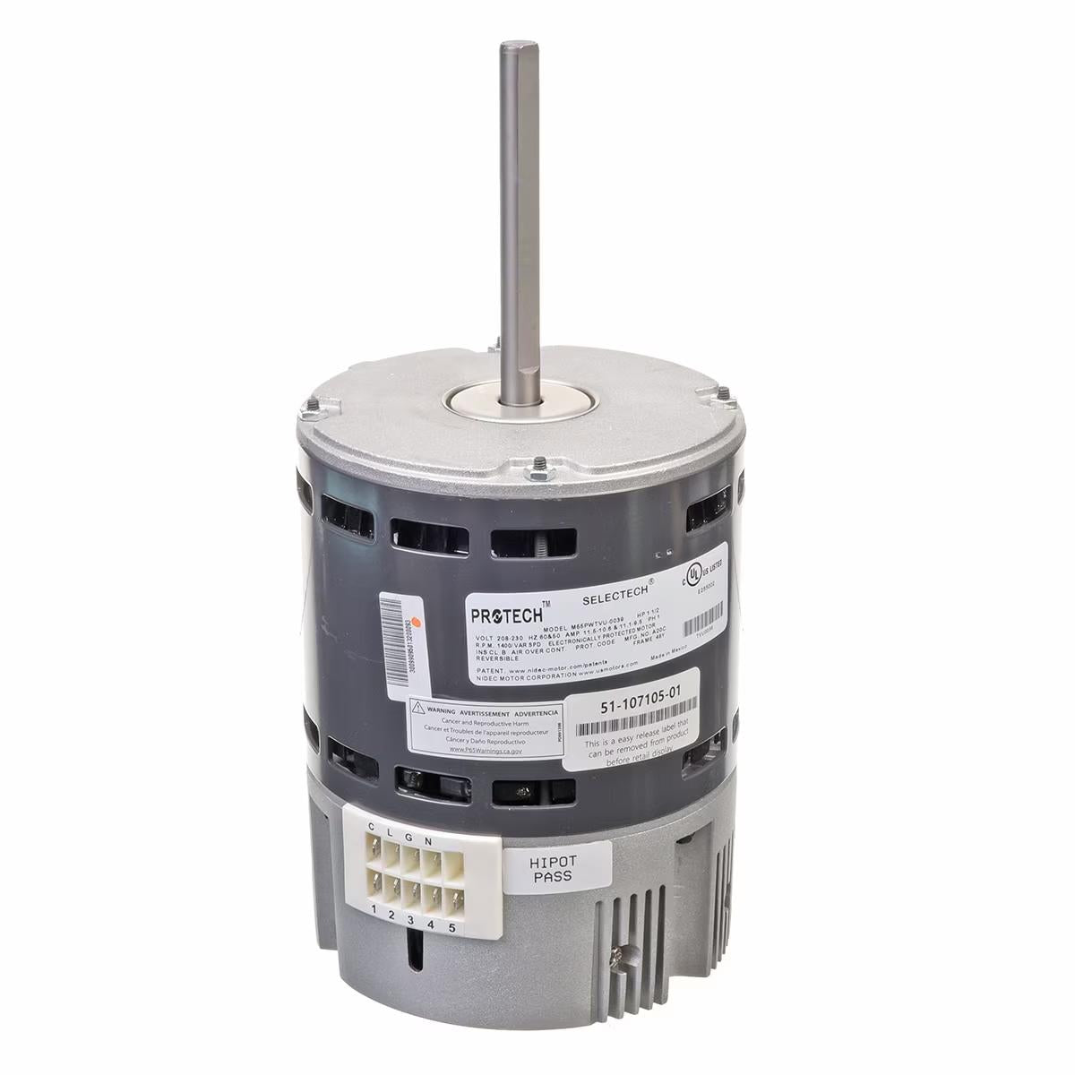 SelecTech Gen 3 Condenser Motor, 1-1/2 HP, 230V, Variable Speed - 51-107105-01