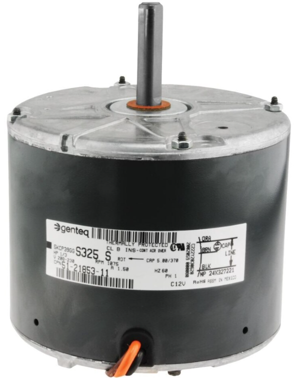 Protech Condenser Motor - 1/3 hp 208-230/1/60 (1075 rpm/1 speed) - 51-21853-11