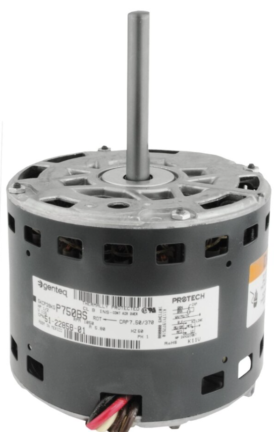 Protech Blower Motor - 1/2 hp 120/1/60 (1075 rpm/3 speeds) - 51-22858-01