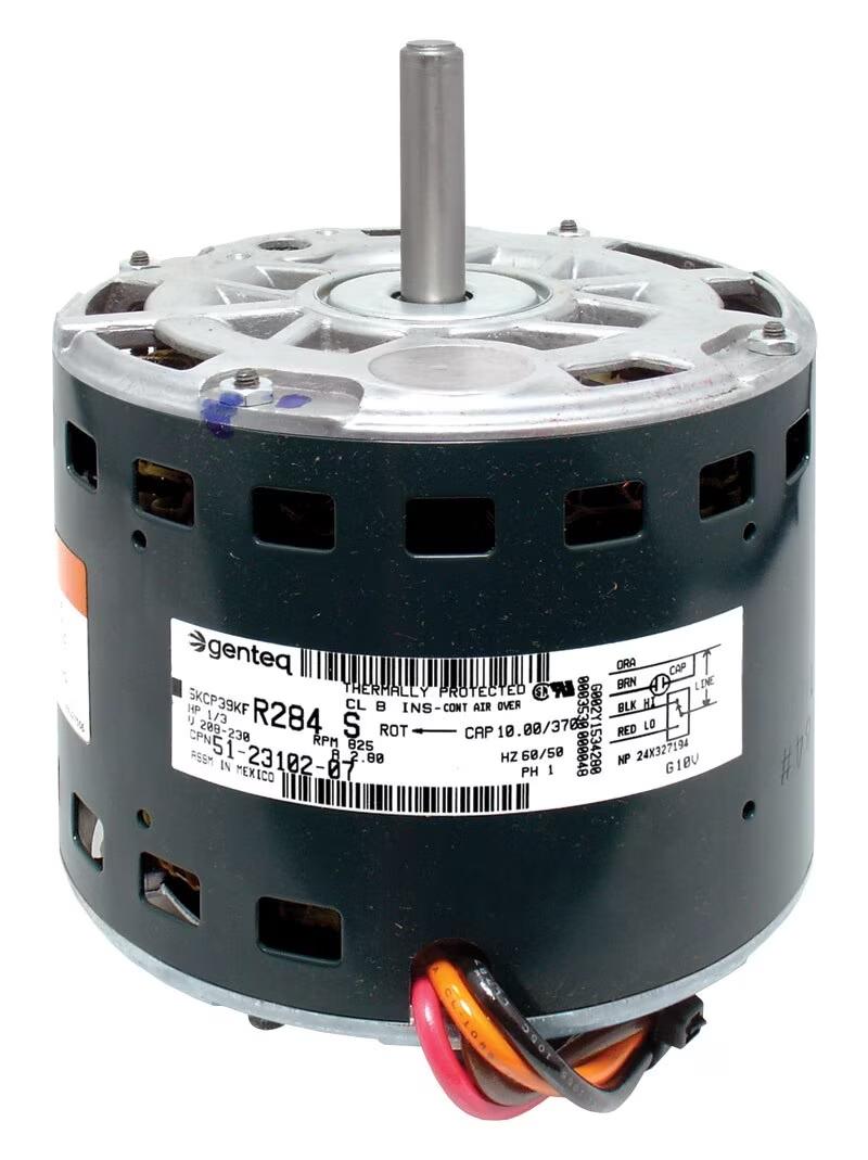 Rheem Blower Motor - 1/3 HP, 1 Phase, 2 Speed, 208/220/230V, 825 RPM - 51-23102-07