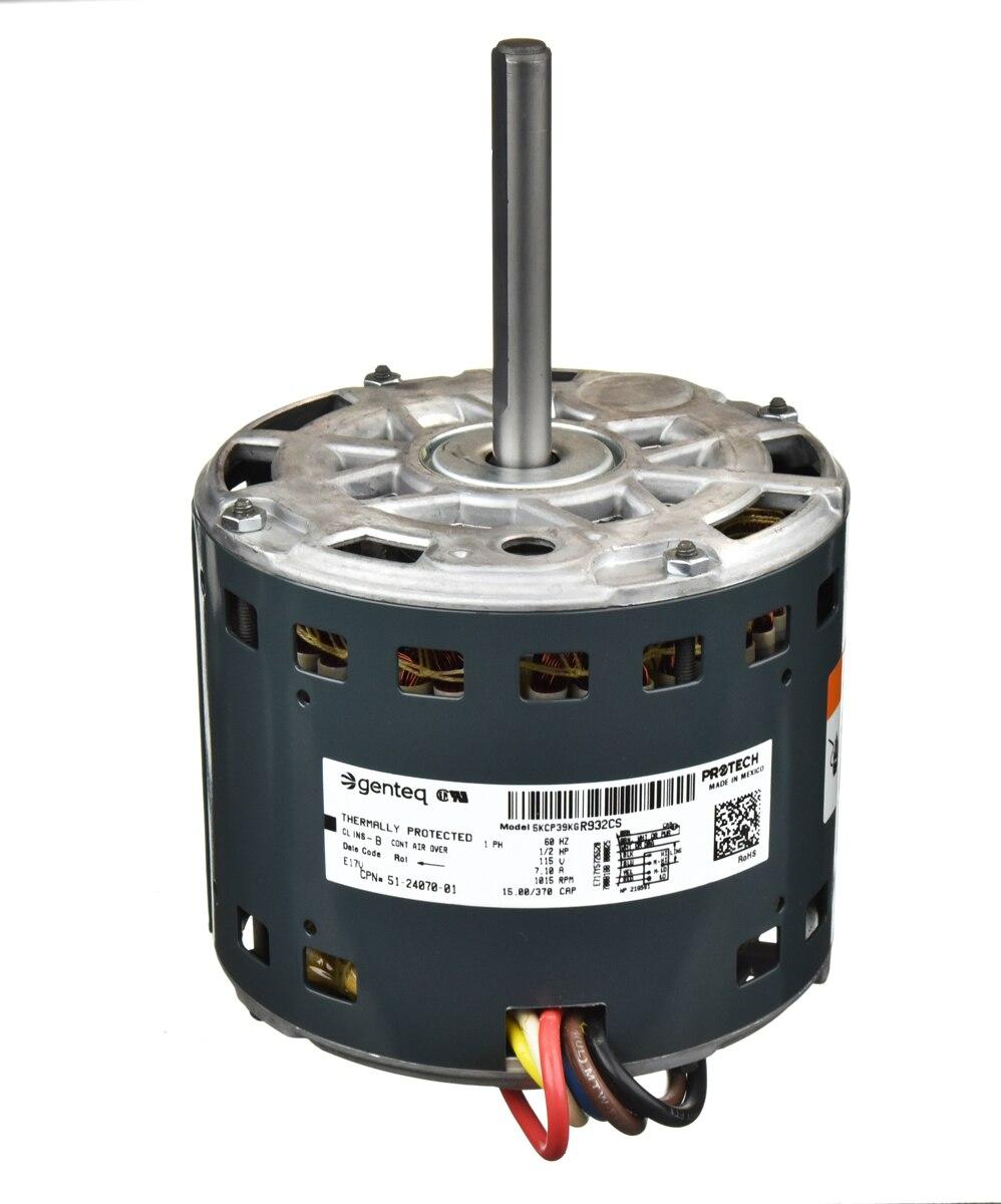 Rheem Blower Motor - 1/2 HP, 1 Phase, 4 Speed, 120V, 1075 RPM - 51-24070-01