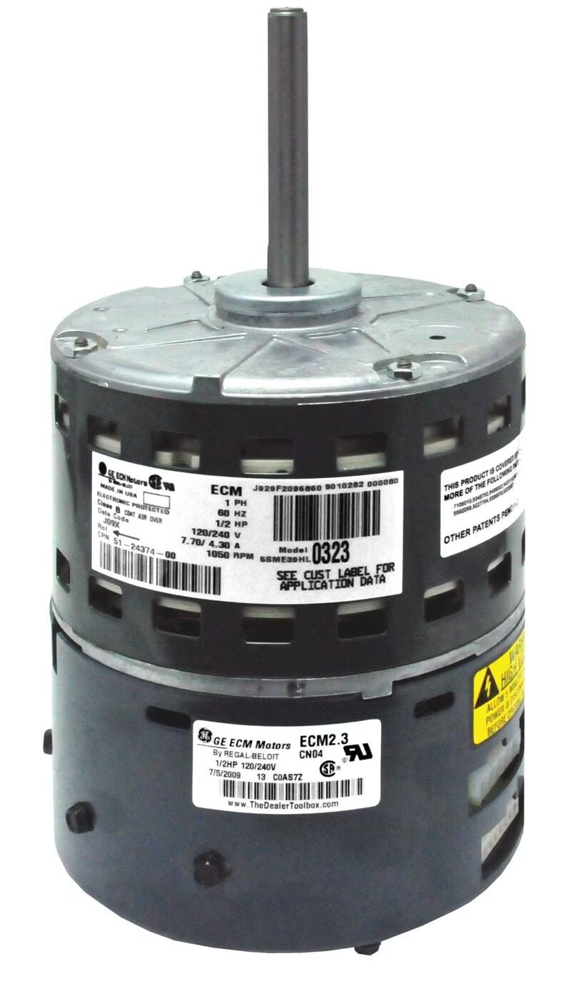 Rheem ECM Blower Motor, 1/2 HP, Variable Speed - 51-24374-14