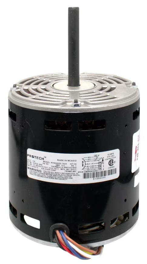 Protech Blower Motor - 3/4 hp 120/1/60 (1075 rpm/4 speeds) - 51-25023-01
