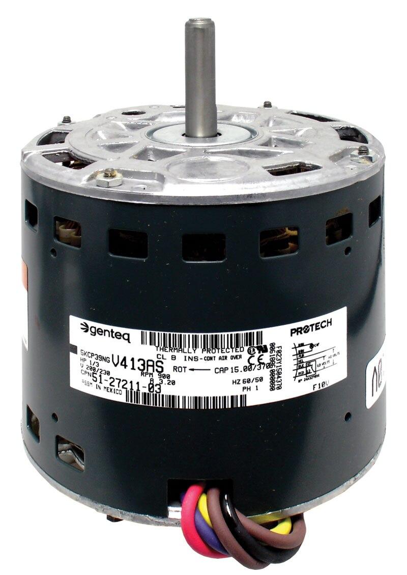 Rheem Blower Motor - 1/3 HP, 1 Phase, 2 Speed, 208/220/230V, 825 RPM - 51-27211-03