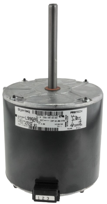 Protech Condenser Motor - 1/3 hp 208-230/1/50-60 (1075 rpm/1 speed) - 51-42534-01