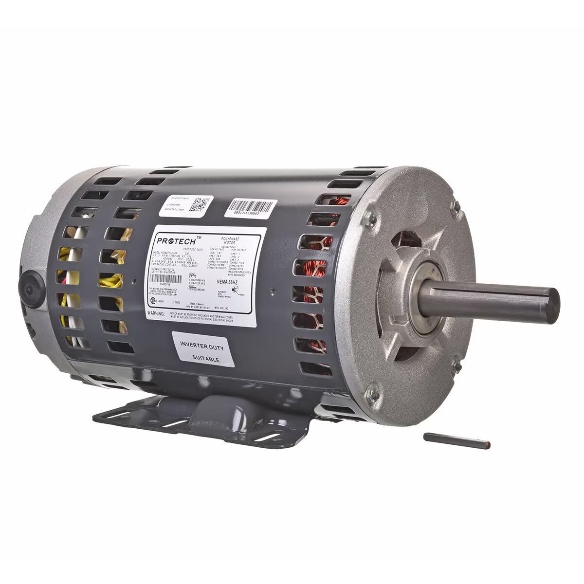 Rheem Blower Motor - 3 HP, 3 Phase, 1 Speed, 208/220/230/380-415/460V, 1725 RPM - 51-42537-06