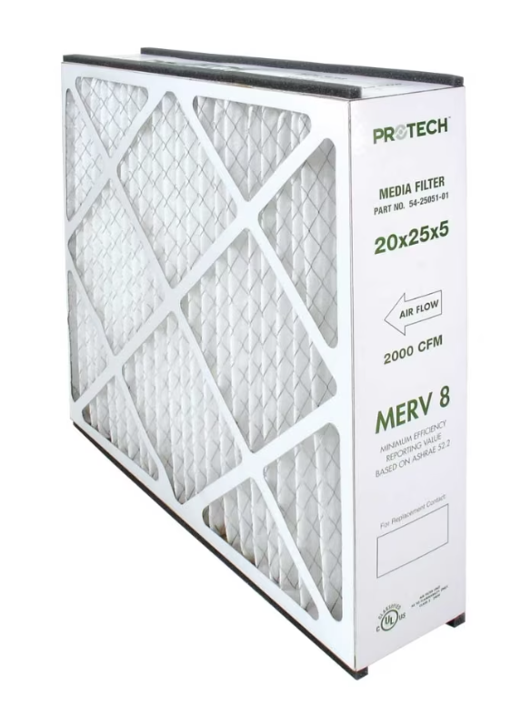 Trueline MERV 8 Media Filter Replacement - 5" x 20" x 25" (3 Pack)