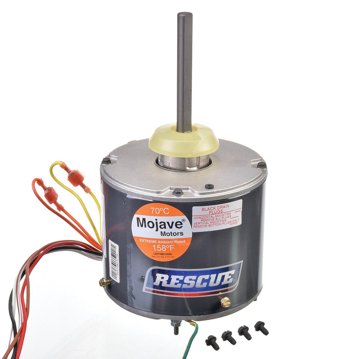 Rheem RESCUE Condenser Motor - 1/3 - 1/6 HP, 1 Phase, 2 Speed, 208/230V, 1075 RPM - 5462H
