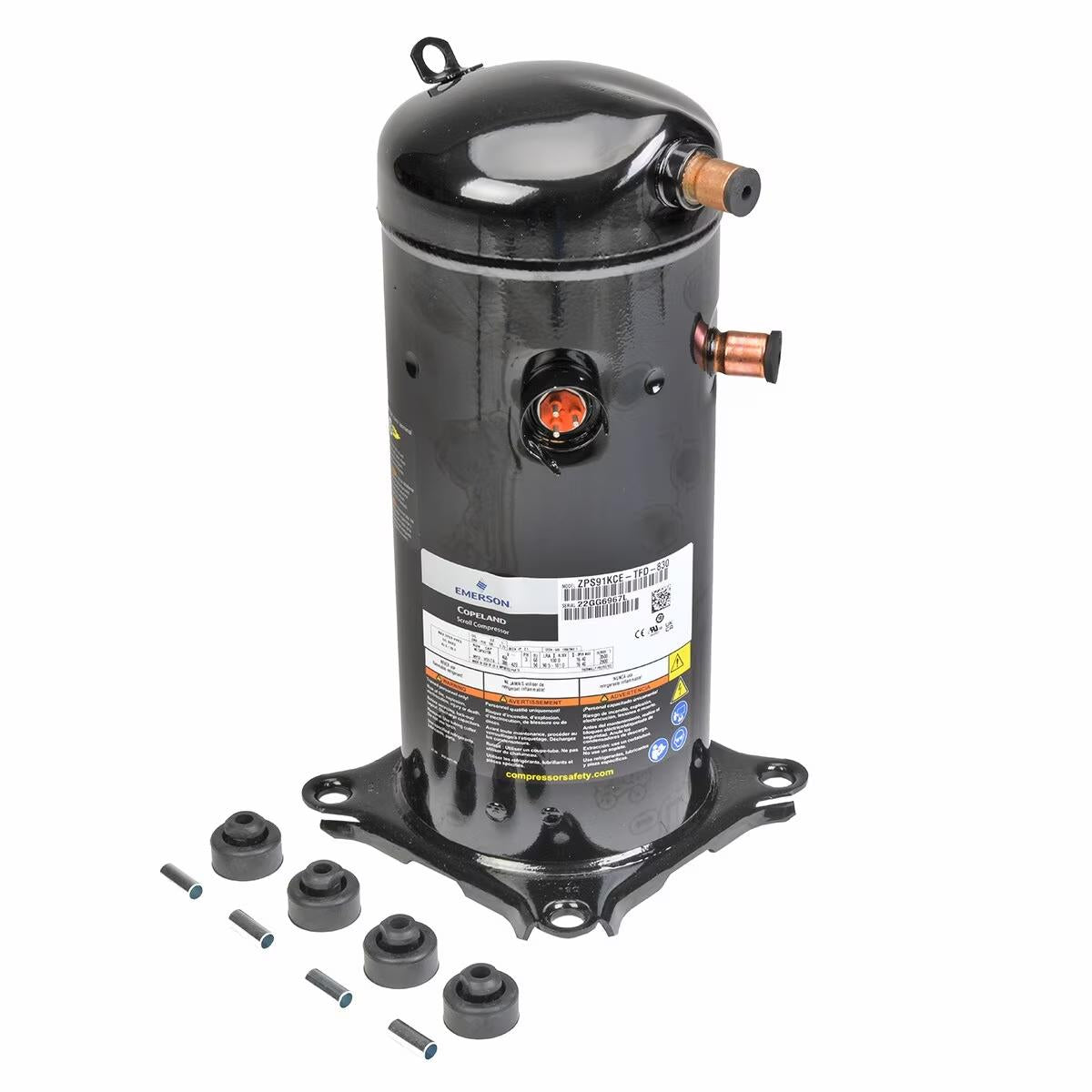 Copeland Scroll Compressor - 89000 BTU/HR, 460V, 3-Phase - 55-23156-53