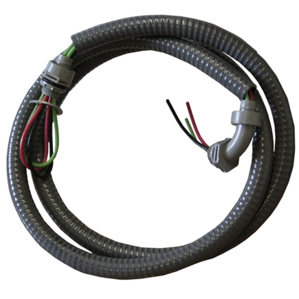 1/2" x  6 Ft Electrical Whip with Conduit (10 Gauge Wire) DIY