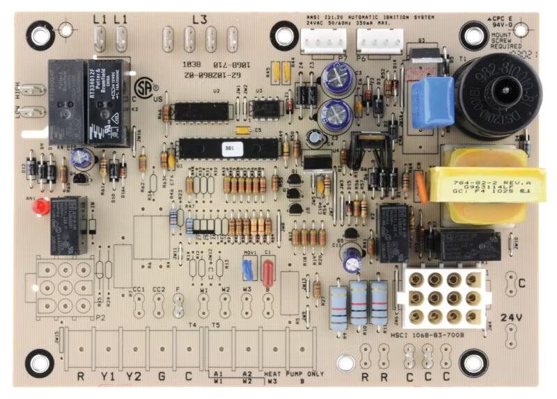 Defrost Control Board - 24,120,230 VAC, 30,45,90-minute Defrost Interval - 47-ICM315