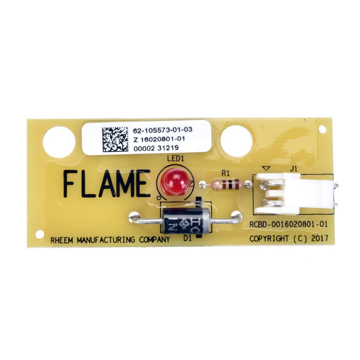 Rheem Ignition Module - Hot Surface Ignition (HSI), Integrated (Through Ignitor) Flame Sensing, 30-Second Pre-Purge - 50A55-843