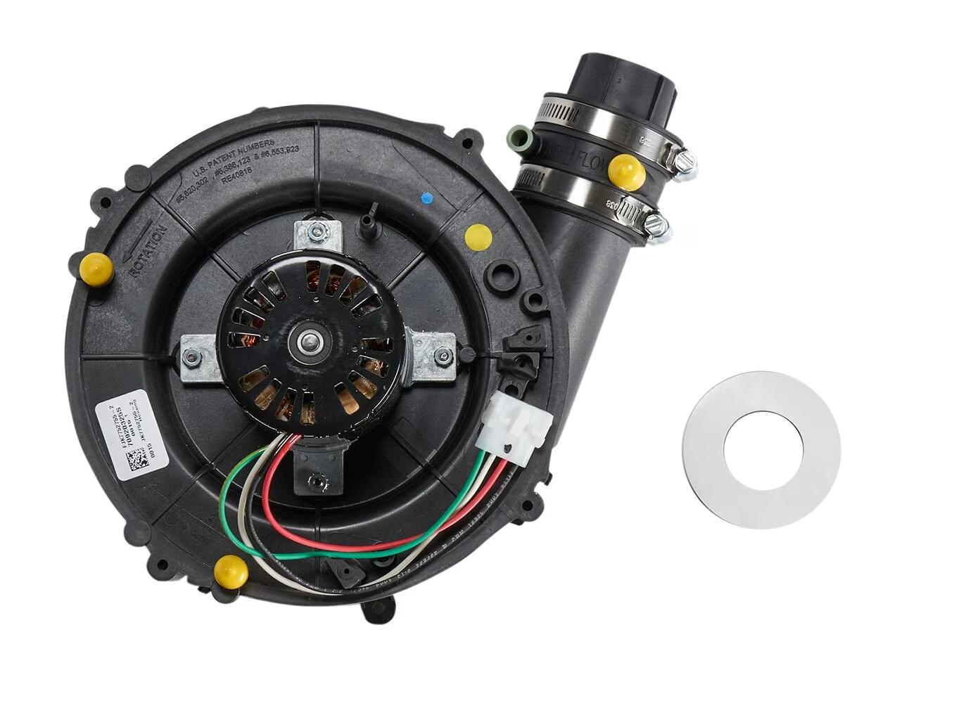 Rheem Induced Draft Blower with Gasket - 30-110V, Discharge Right - 70-104157-86
