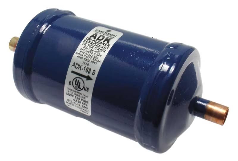 Emerson Uni-directional Liquid Line Filter Drier - 5.3 Tons, Sweat ODF, 2-5/8 x 6-1/8 in. - 83-ADK-163S