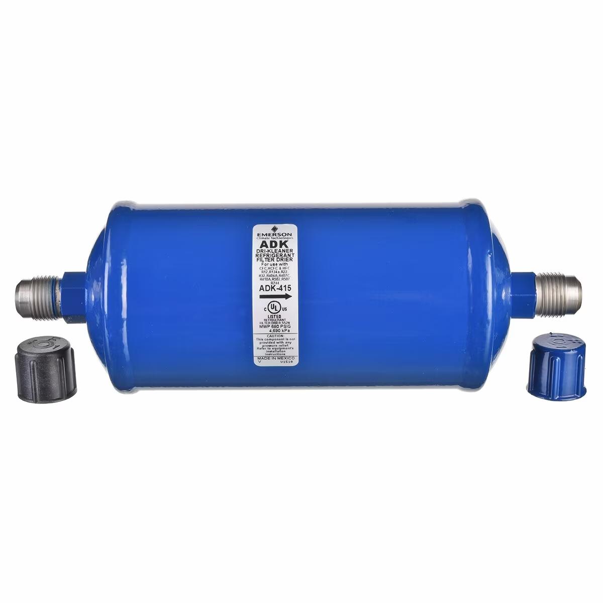 Emerson Uni-directional Liquid Line Filter Drier - 16.9 Tons, Flare SAE (M/M), 3-11/16 x 10-7/16 in. - 83-ADK-415