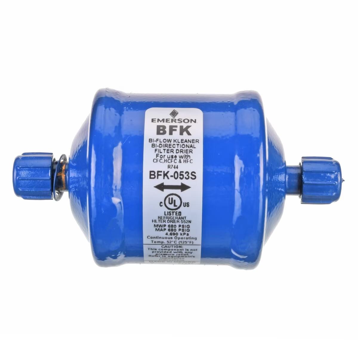 Emerson Bi-directional Liquid Line Filter Drier - 4 Tons, Sweat ODF, 2-5/8 x 4-1/2 in. - 83-BFK-053S