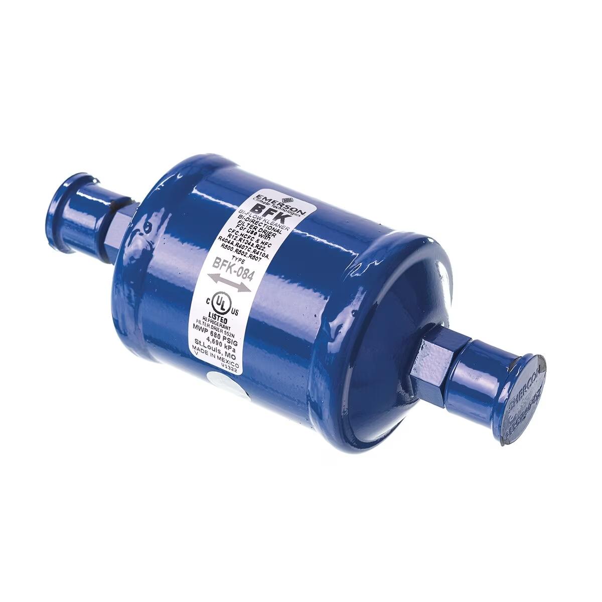 Emerson Bi-directional Liquid Line Filter Drier - 6.4 Tons, Flare SAE (M/M), 2-5/8 x 6-3/16 in. - 83-BFK-084