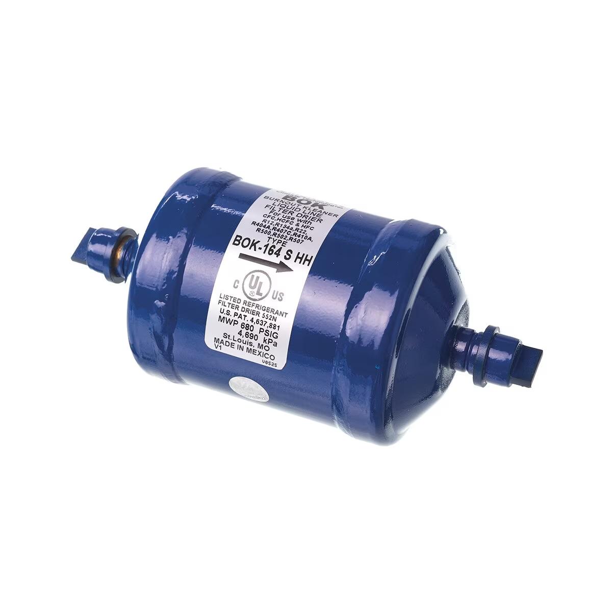 Emerson Uni-directional Liquid Line Filter Drier - 11.1 Tons, Sweat ODF, 2-7/8 x 6-3/16 in. - 83-BOK-164S