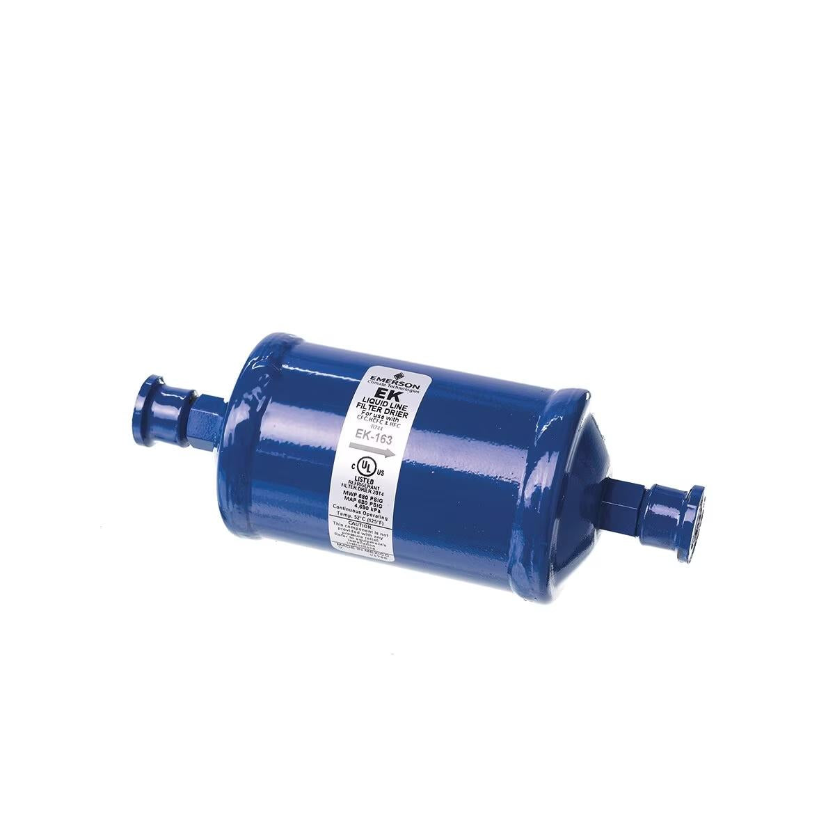 Emerson Uni-directional Liquid Line Filter Drier - 4.2 Tons, Flare SAE (M/M), 2-5/8 x 6-7/8 in. - 83-EK-163