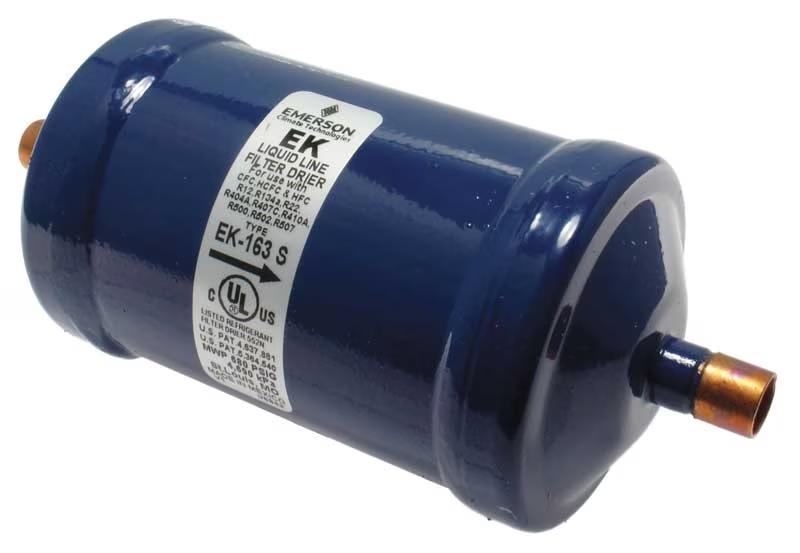 Emerson Uni-directional Liquid Line Filter Drier - 4.8 Tons, Sweat ODF, 2-5/8 x 6-1/4 in. - 83-EK-163S