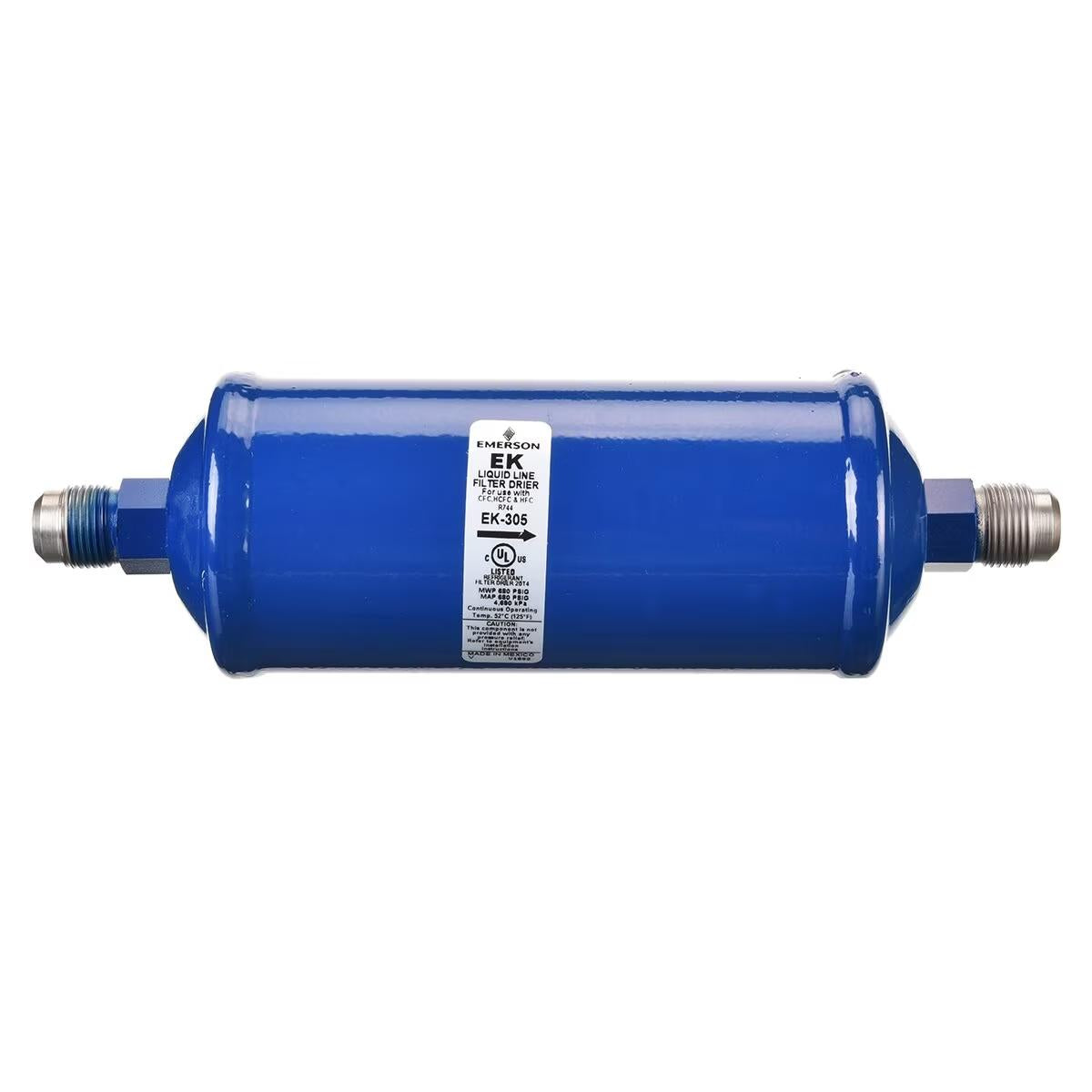 Emerson Uni-directional Liquid Line Filter Drier - 11.5 Tons, Flare SAE (M/M), 3-1/16 x 10-5/16 in. - 83-EK-305