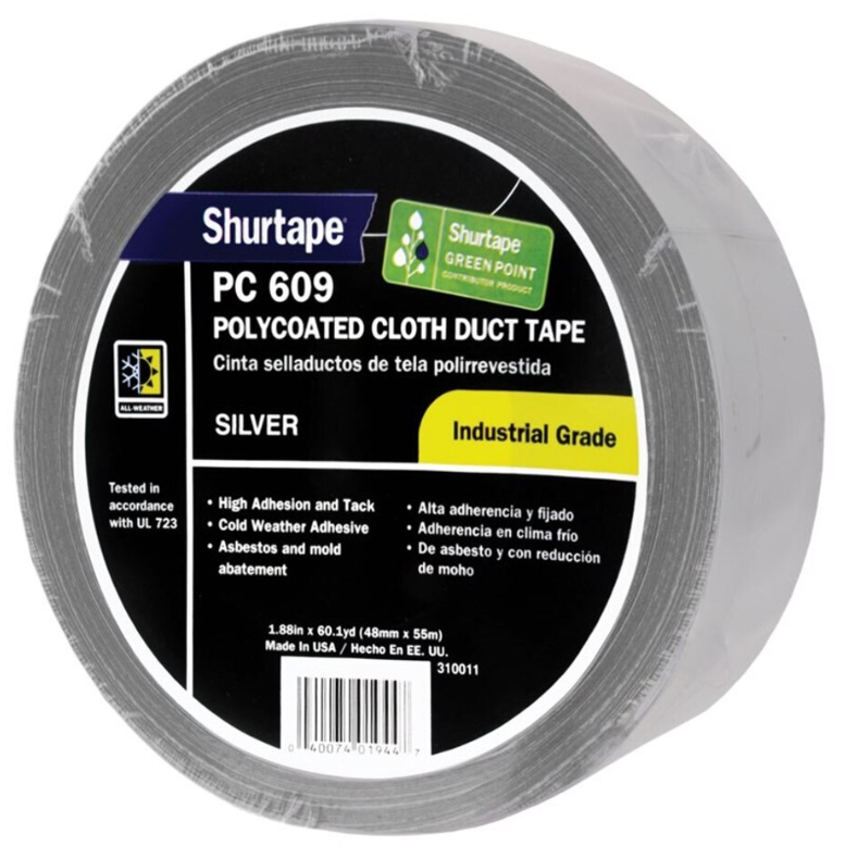 Duct Tape - Sliver Cloth - 2 in. x 60 yd. (Pack of 24)
