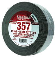 Duct Tape - Black Cloth - 2 in. x 60 yds. (Pack of 24)