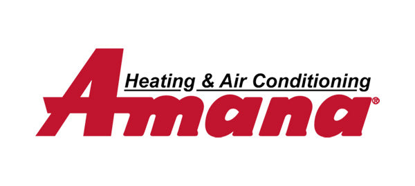 Amana logo for heating and air conditioning on a white background
