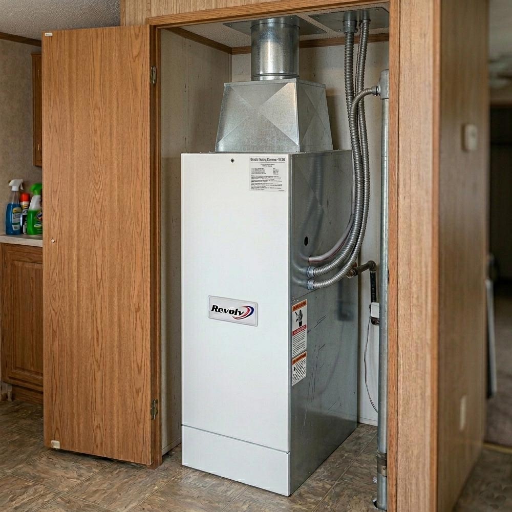 Revolv 63,000 Btu 20Kw Mobile Home Upflow Electric Furnace with Coil Cabinet