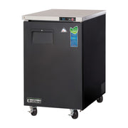 Everest 1 Solid Door Back Mount Back Bar Cooler, 23" - Black Exterior, 8 cu. ft.